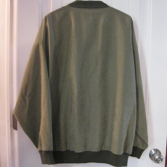 Cooper Knitwear Men's Brush Suede Sweater Jacket - Picture 6 of 6